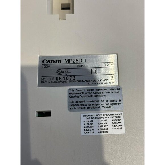 Canon MP25D 12 Digit Printing Calculator 2-Color Quiet Operation Large Display - Picture 5 of 5